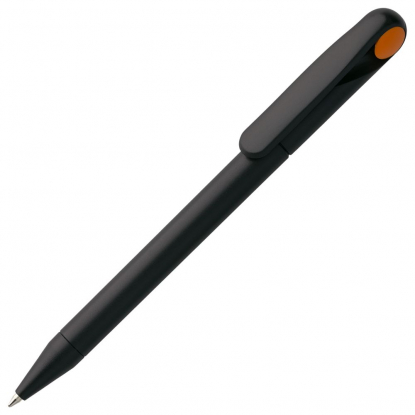Ручка, черная с оранжевым