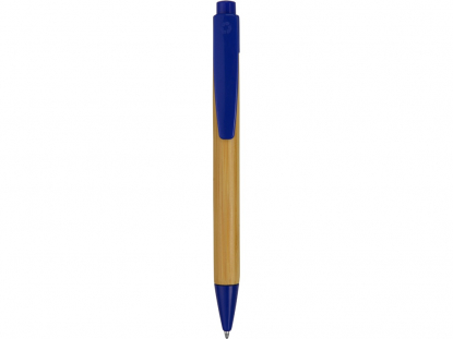 Ручка шариковая Borneo, синяя, вид сзади