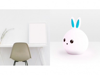 Ночник LED Bunny, пример света