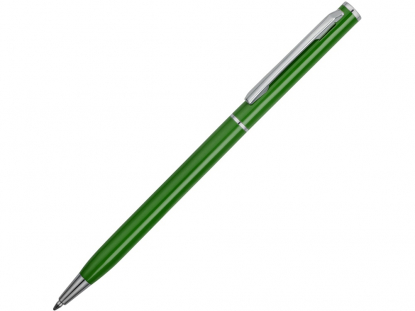 Ручка шариковая Атриум Silver, темно-зеленая