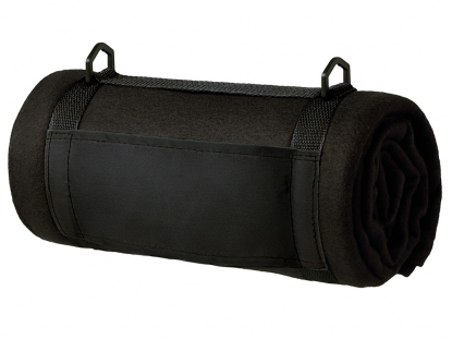 Плед Нежность с ремешком на плечо, черный