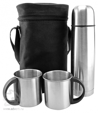 Набор в чехле: термос, 2 кружки