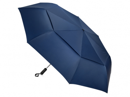 Зонт складной Canopy с большим двойным куполом (d126 см), синий