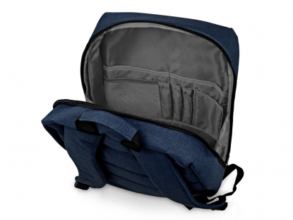 Бизнес-рюкзак Soho с отделением для ноутбука, темно-синий, в открытом виде