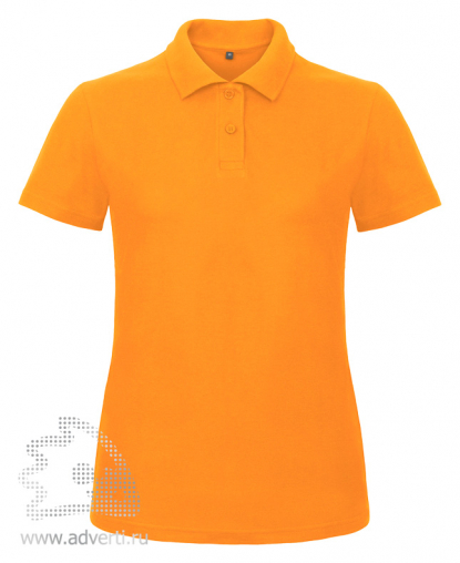 Рубашка поло ID.001/women, женская, оранжевая