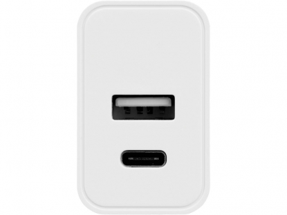 Сетевое зарядное устройство c выходами USB-A и USB-C Recharger, 10 Вт