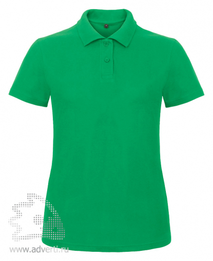 Рубашка поло ID.001/women, женская, зеленая