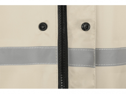 Дождевик со светоотражающей тесьмой Lanai, молочный