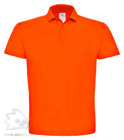 Рубашка поло ID.001, мужская, оранжевая