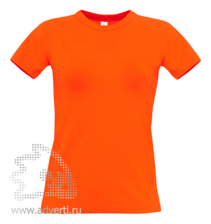 Футболка Exact 190/women, женская, оранжевая