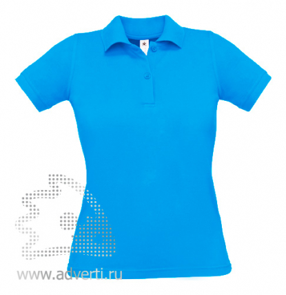 Рубашка поло Safran Pure/women, женская, бирюзовая