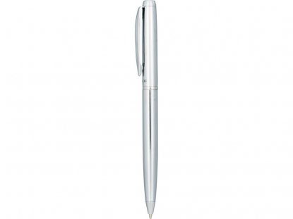 Ручка металлическая шариковая Cepheus, серебристая, вид сбоку