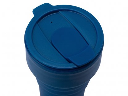 Силиконовый складной стакан GoCup, синий