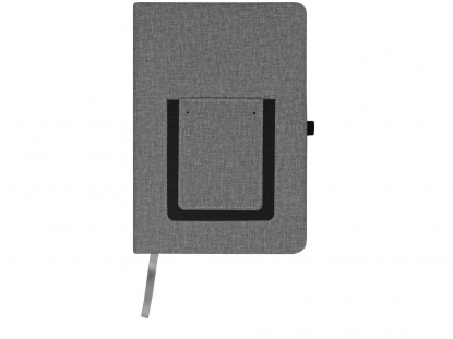 Блокнот А5 Pocket с карманом для телефона, серый