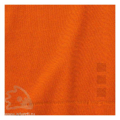 Рубашка поло Calgary, женская, оранжевая, принт сзади