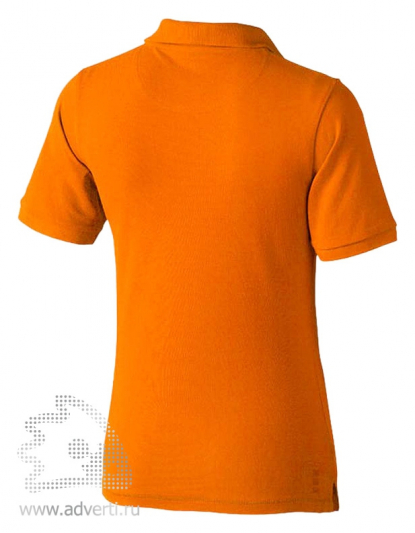 Рубашка поло Calgary, женская, оранжевая, вид сзади