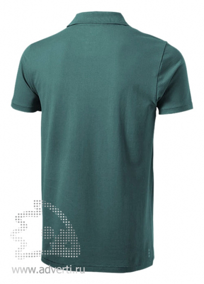 Рубашка поло Seller, мужская, зелёная, вид сзади