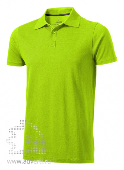 Рубашка поло Seller, мужская, ярко-зелёная