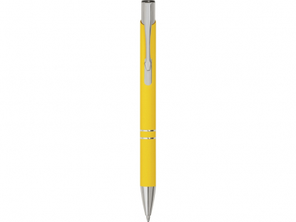 Ручка металлическая шариковая C1 soft-touch, желтая