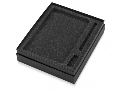Коробка с ложементом Smooth L для ручки, флешки и блокнота А5, черная