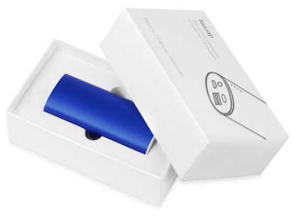 Портативное зарядное устройство Квазар 4400 mAh, синее, в коробке