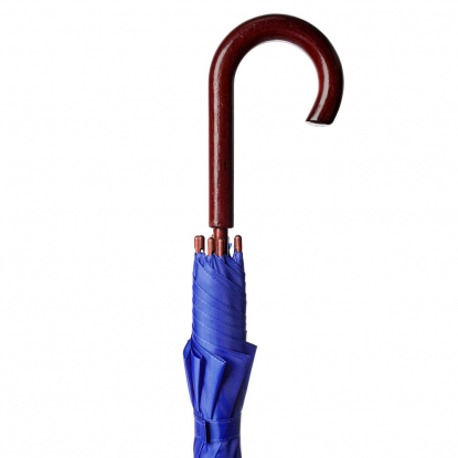 Зонт-трость Standard, ярко-синий, ручка
