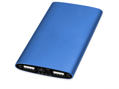 Портативное зарядное устройство Мун, 4400 mAh, синее