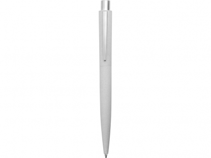 Ручка металлическая шариковая Lumos Stone, светло-серая, вид сзади