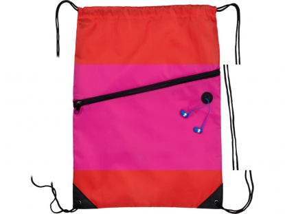Рюкзак Oriole с карманом на молнии, розовый, пример использования