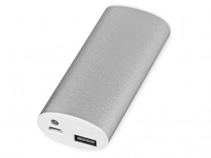 Портативное зарядное устройство Квазар 4400 mAh, серебристое