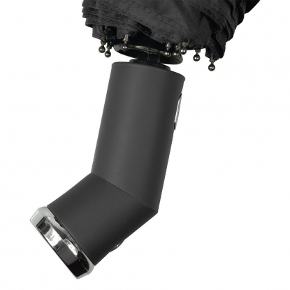 Зонт складной автоматический Forest Lotus Flashlight, черный