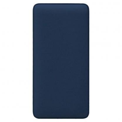 Внешний аккумулятор (powerbank) WeCharge Soft Touch, 10 000 mAH, Power Delivery (PD) 25.5W, со светящимся логотипом после гравировки, c цифровым дисплеем для контроля заряда, темно-синий