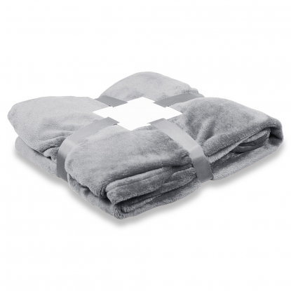Плед мягкий флисовый Super Soft Comfort Travel, серый