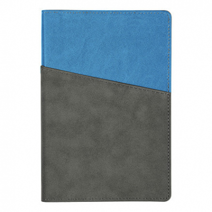 Ежедневник Flexy Smart Porta Nuba Latte A5, недатированный, серый с голубым