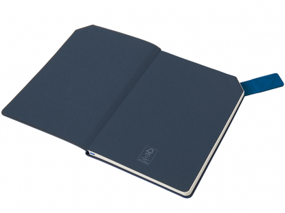 Блокнот А5 с магнитным клапаном в гибкой обложке Chaplin, синий