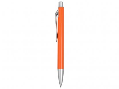 Ручка металлическая шариковая Large, оранжевая, вид сбоку