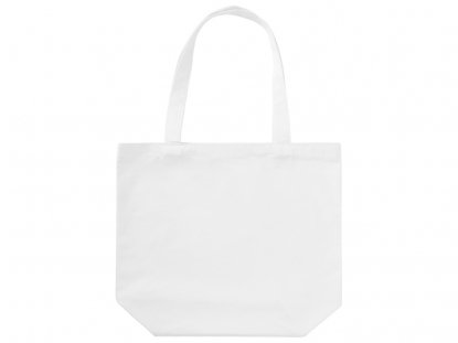 Сумка Levy хлопковая с широким дном, 240 г/м2, белая