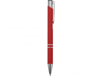 Ручка металлическая шариковая C1 soft-touch, красная
