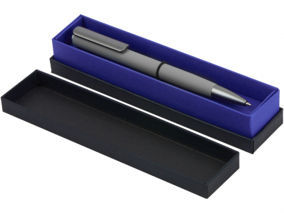 Футляр для 1 ручки Bloom, черный с синим, пример использования