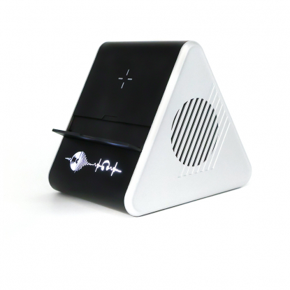 Колонка Dorn с беспроводной зарядкой и подсветкой гравировки