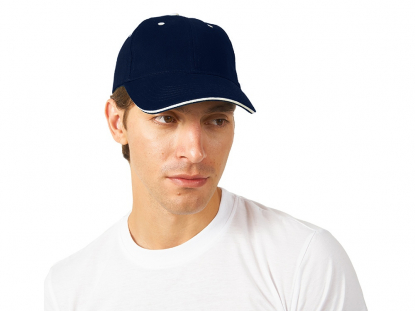 Бейсболка New Castle, темно-синяя