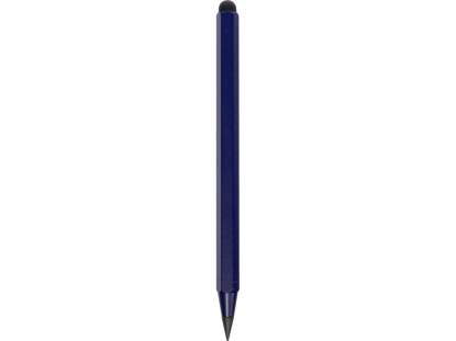 Вечный карандаш с линейкой и стилусом Sicily, темно-синий