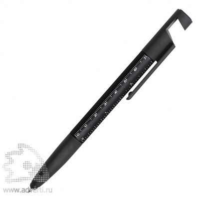 Пластиковая многофункциональная ручка, черная
