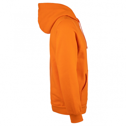 Толстовка на молнии с капюшоном RedFort 310, оранжевая, вид сбоку