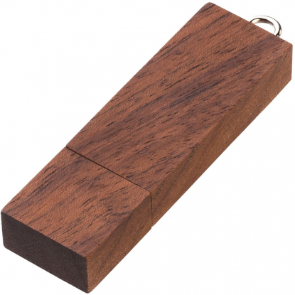 Флешка деревянная BRIKS WOOD, коричневая