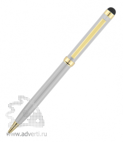 Ручка-стилус шариковая Голд Сойер, серебристая