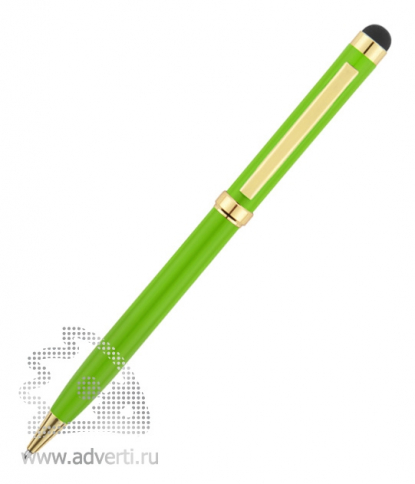 Ручка-стилус шариковая Голд Сойер, зелёная