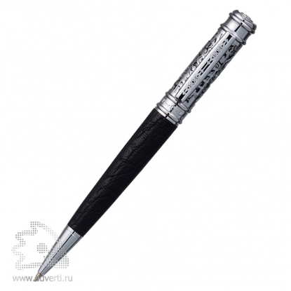 Шариковая ручка Leather, чёрная