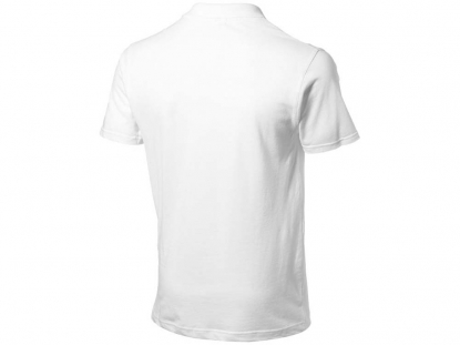 Рубашка поло First 2.0, мужская, белая, вид сзади