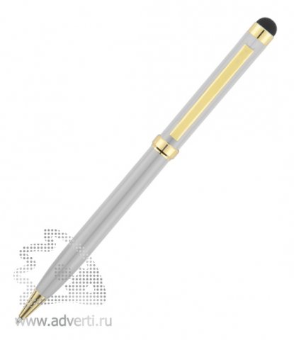 Ручка-стилус шариковая Голд Сойер, серебристая